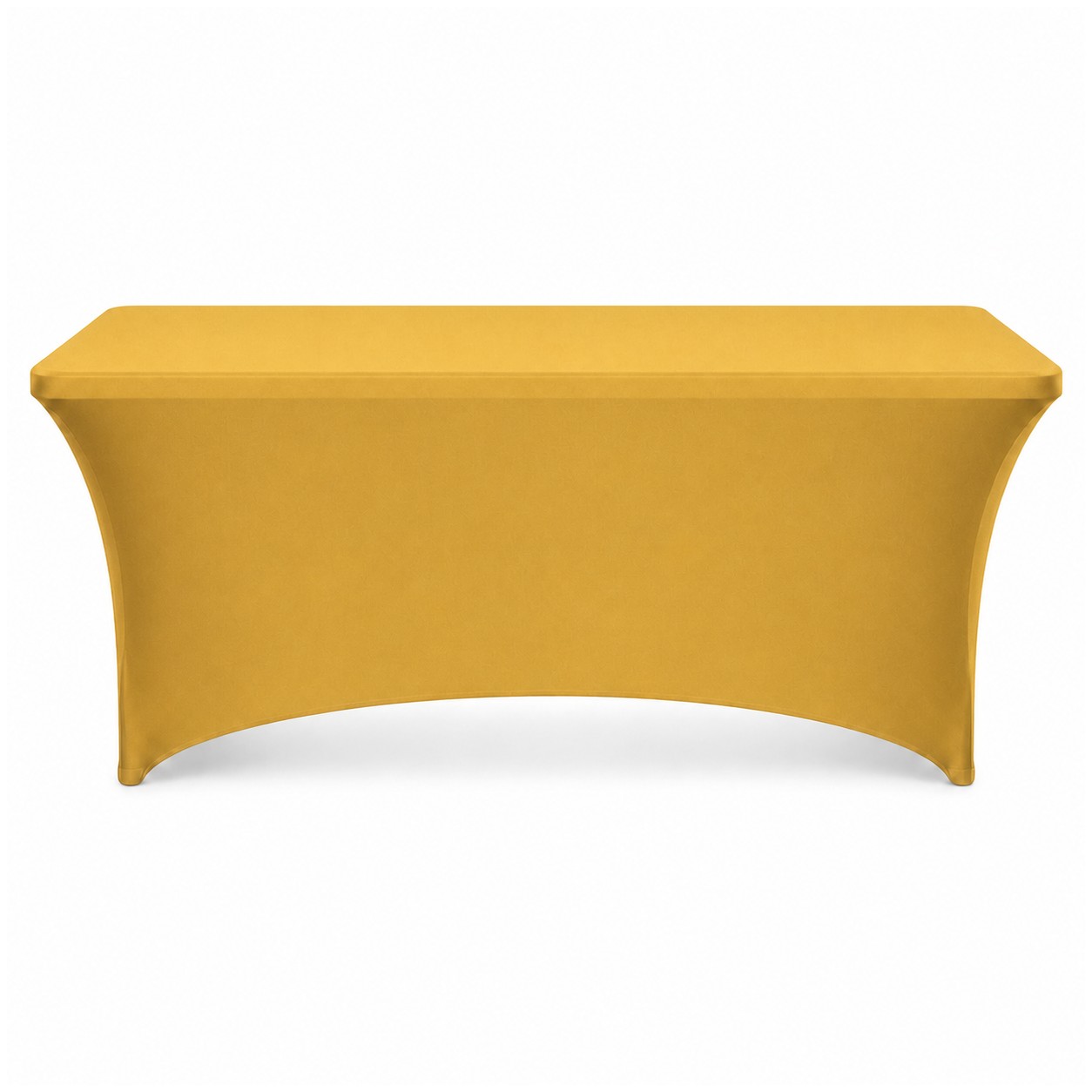 Four Foot Stretch Fitted Table Cover — Gold