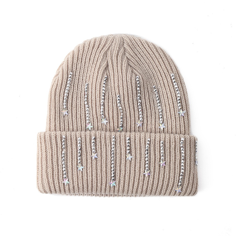 Polyester Star Accent Cuffed Beanie — view 2