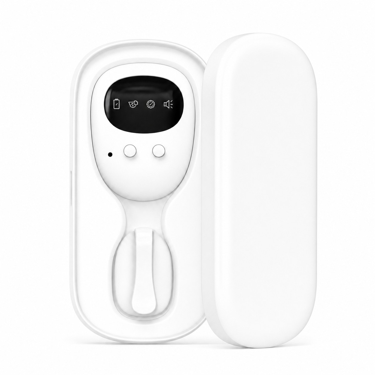 Bedwetting Alarm With Vibration — White
