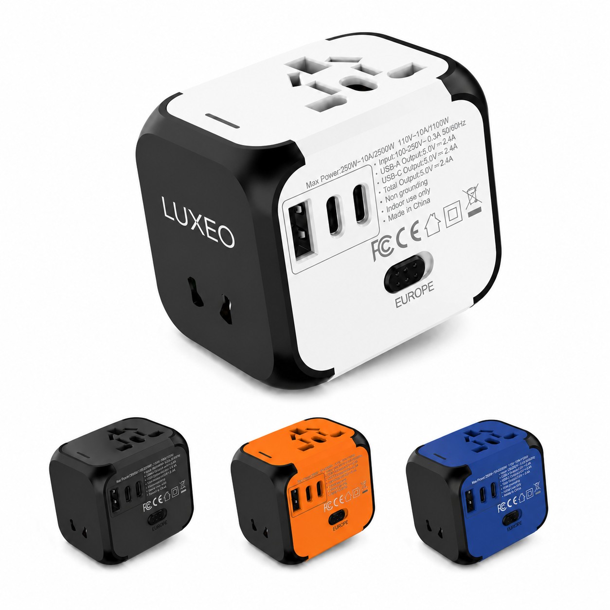 Universal Three Device Travel Adapter