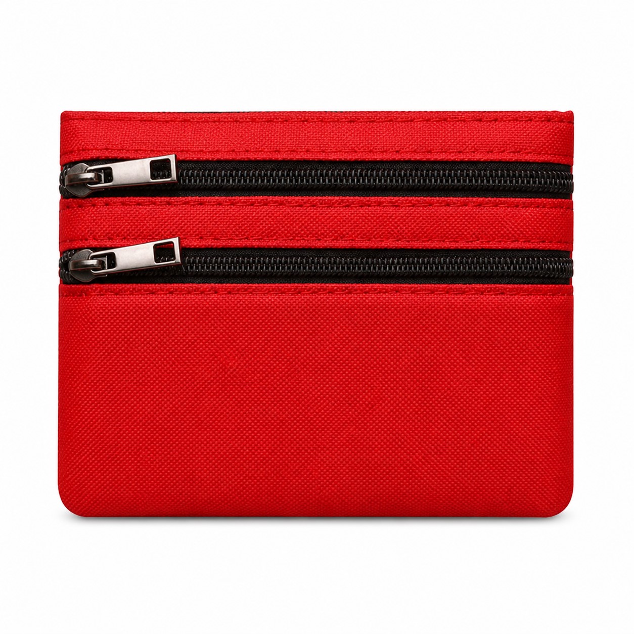 Triple Compartment Polyester Coin Purse — view 2