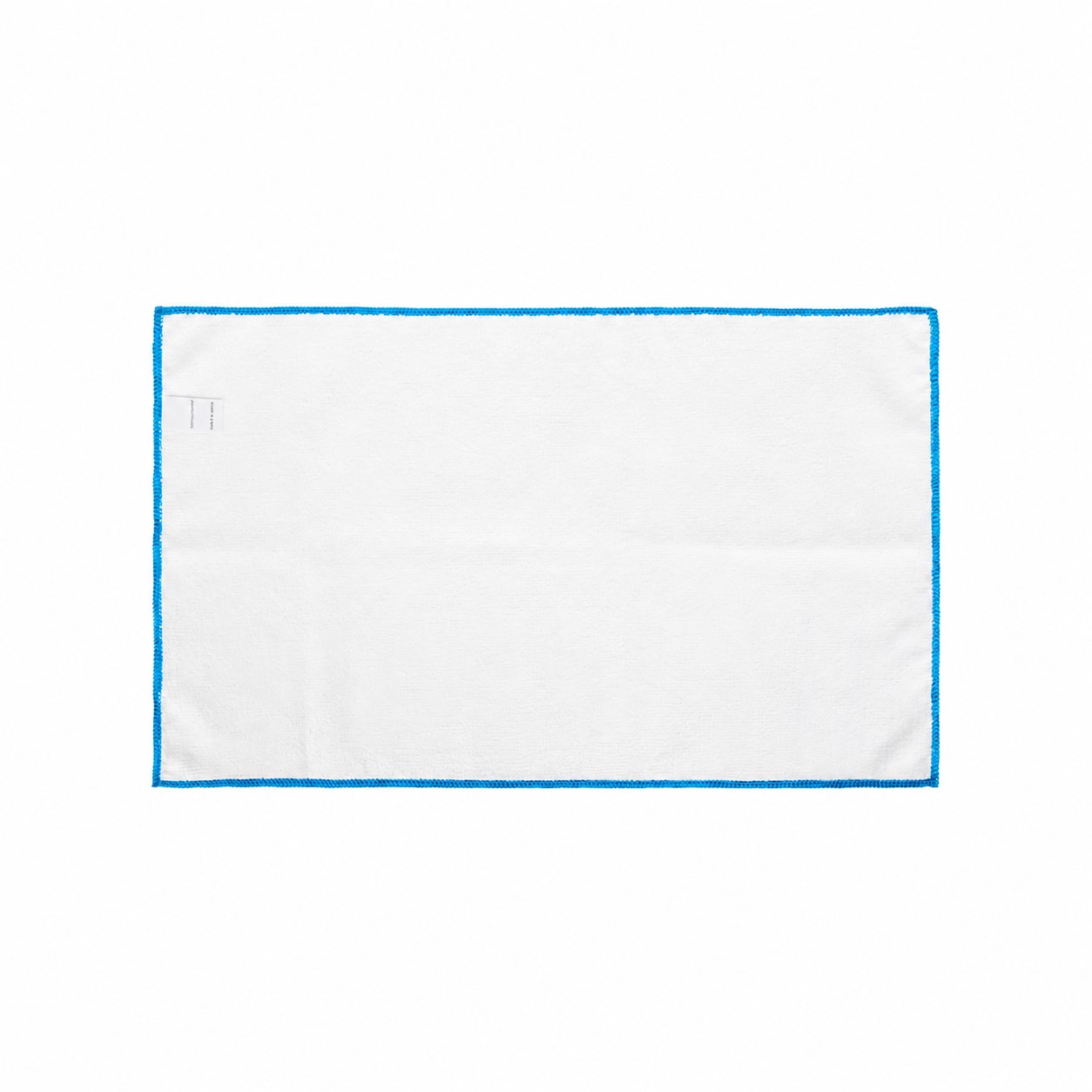 Microfiber Rally Towel With Stitched Edge — Clear White