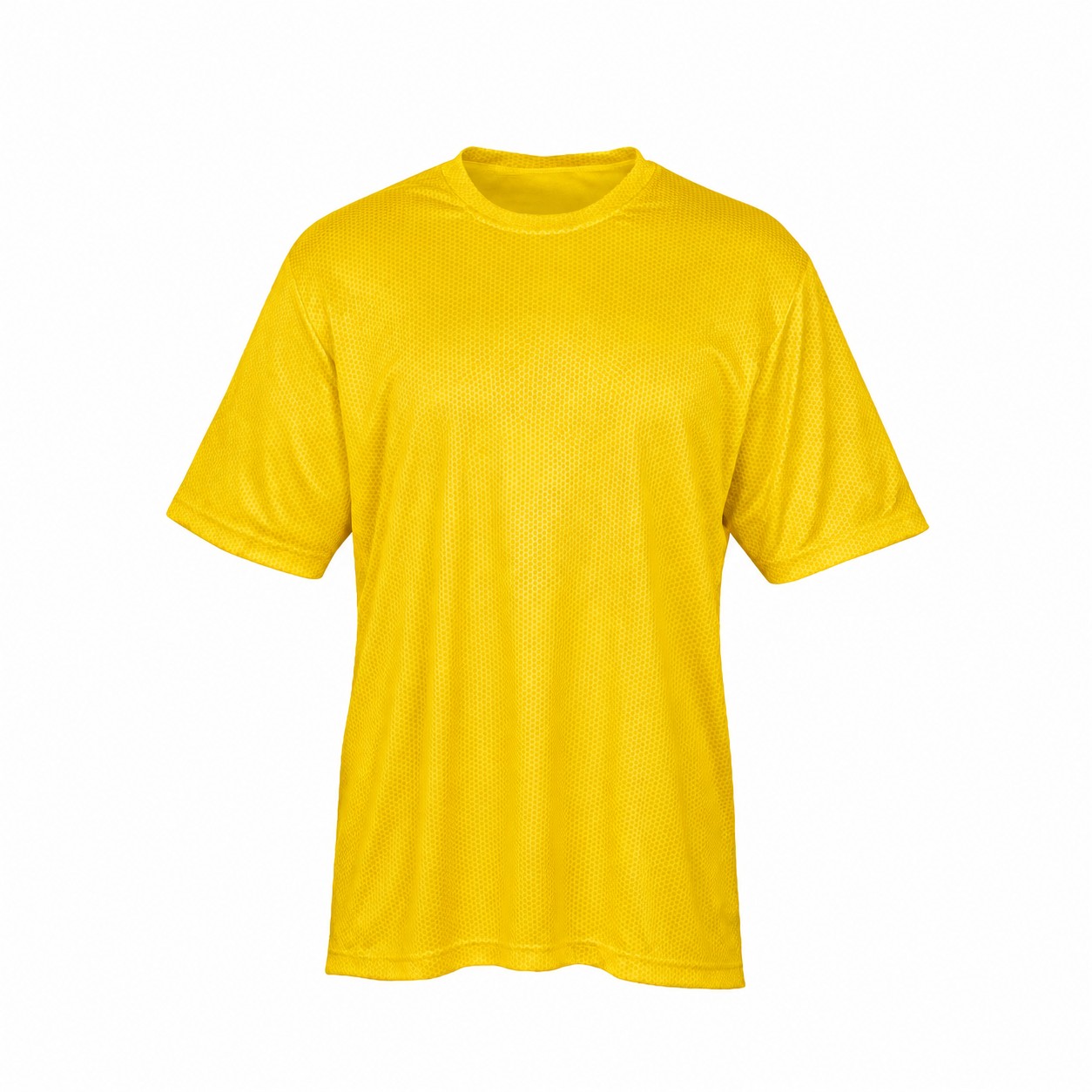 Men's Sublimated Camouflage Polyester Performance T-Shirt — Yellow