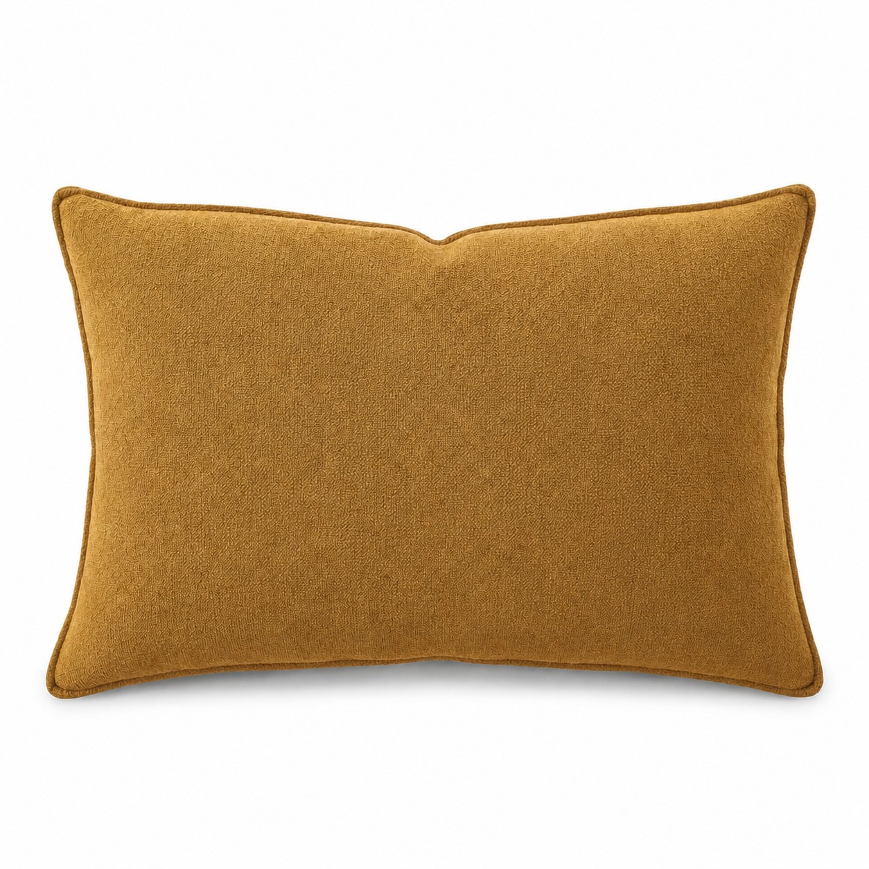 Zippered Plush Lumbar Pillow With Insert — Bronze Gold
