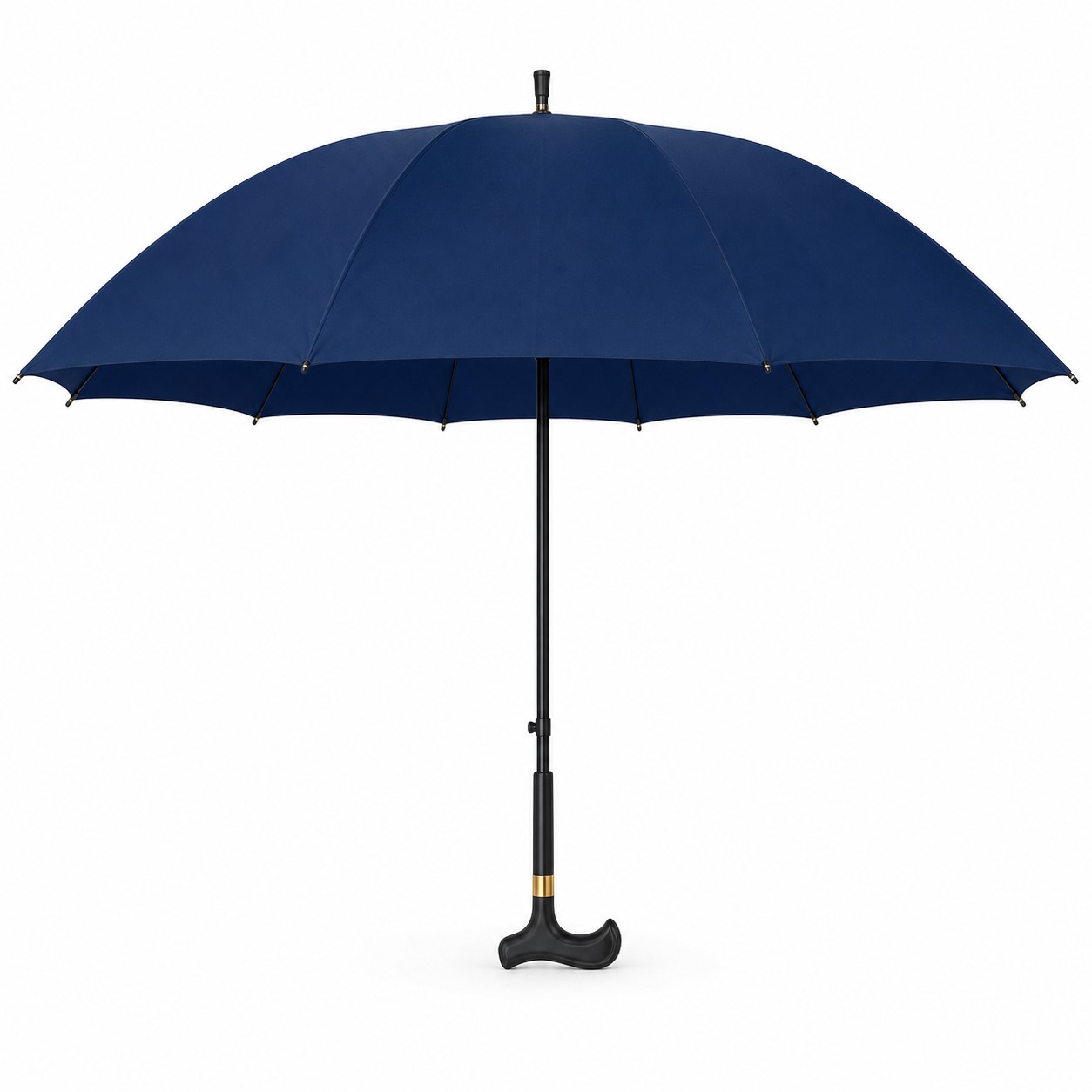 Waterproof Pongee Walking Stick Umbrella — view 2