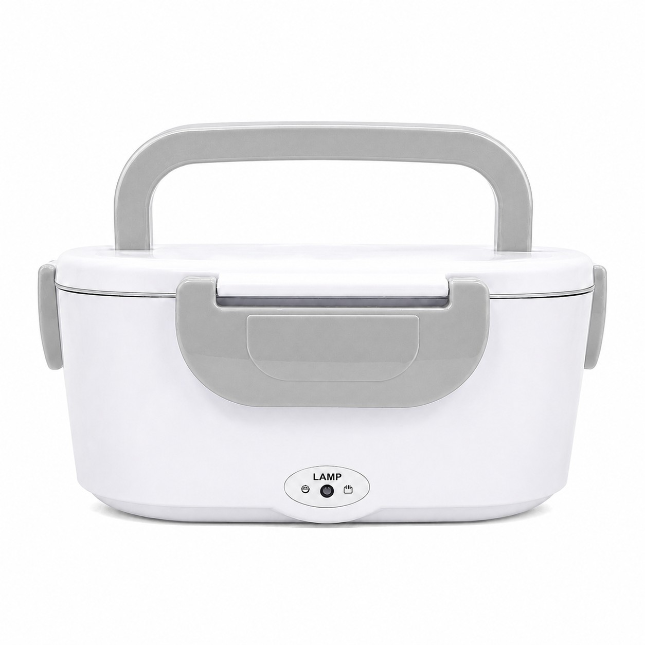 Electric Stainless Lunch Box Warmer — Silver