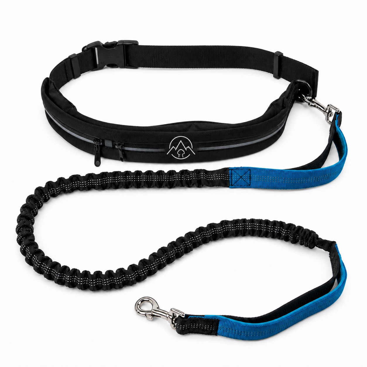 Oxford Dog Waist Leash With Reflective Stitching
