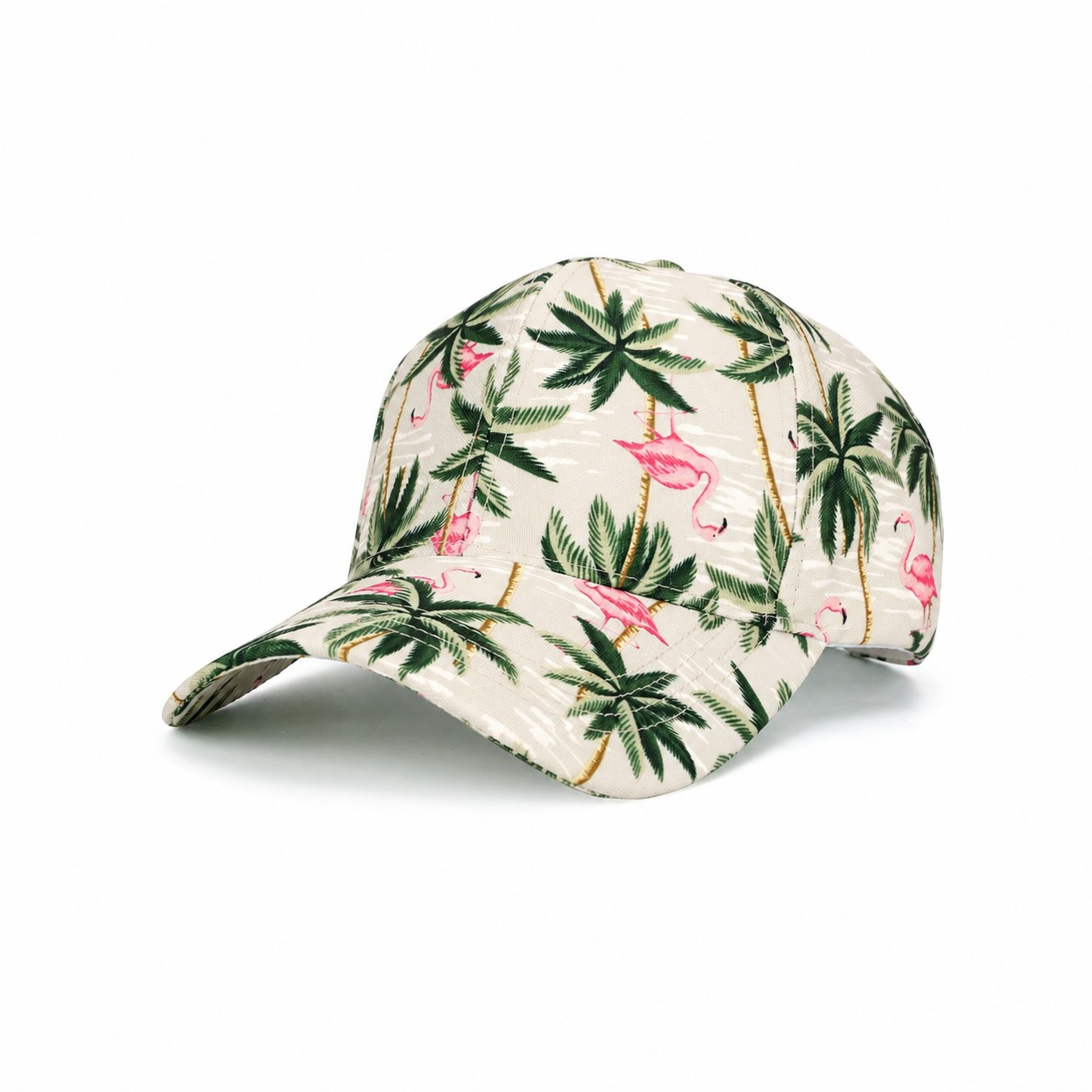 Lightweight Polyester Structured Cap — Natural Beige