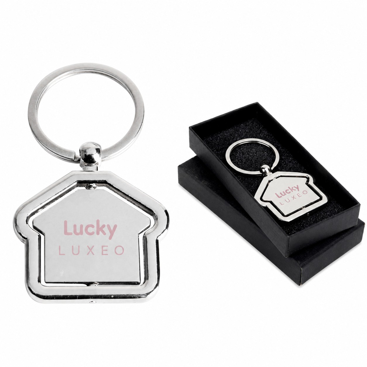 Zinc Alloy House Keychain