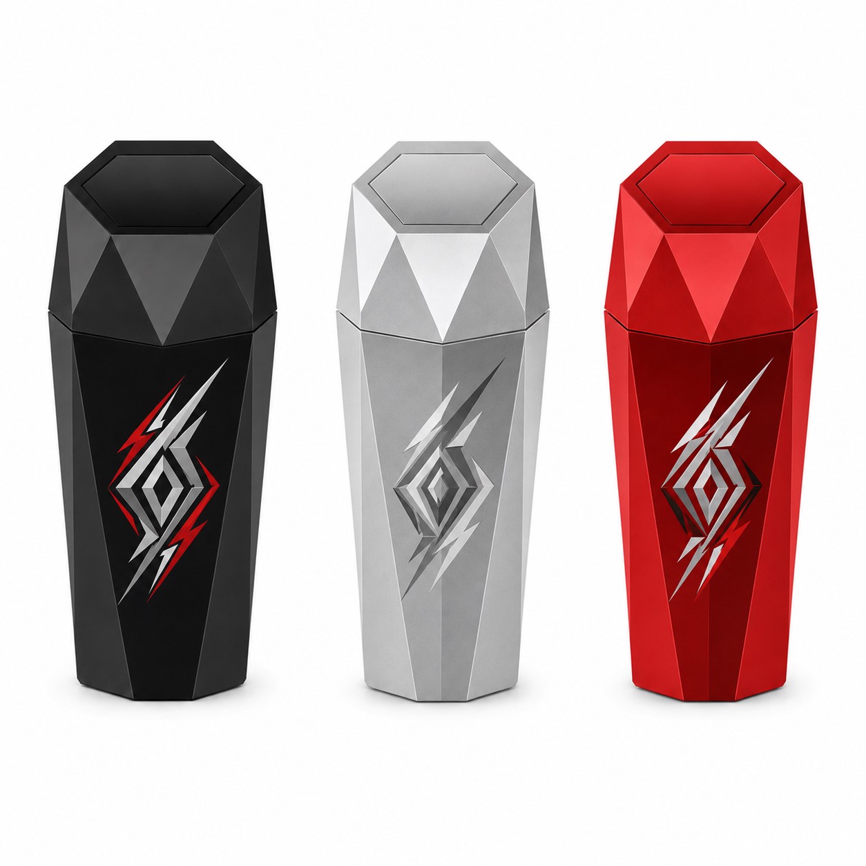 Compact ABS Vehicle Waste Bin With Lid