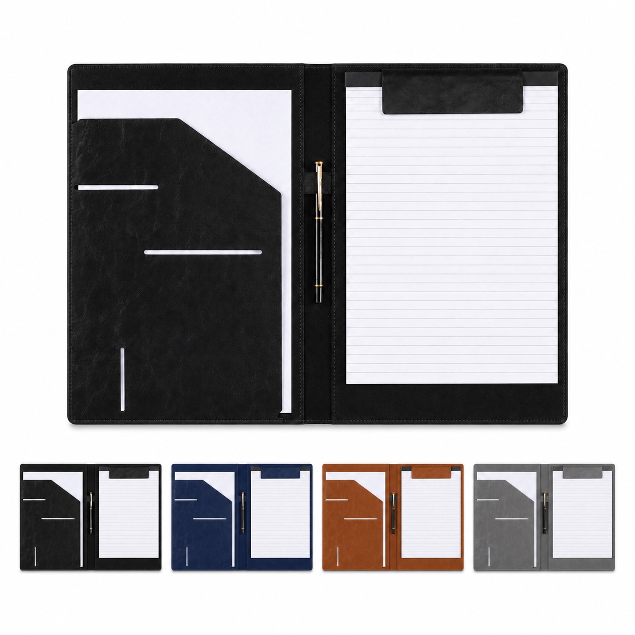 Magnetic PU Leather Padfolio Organizer