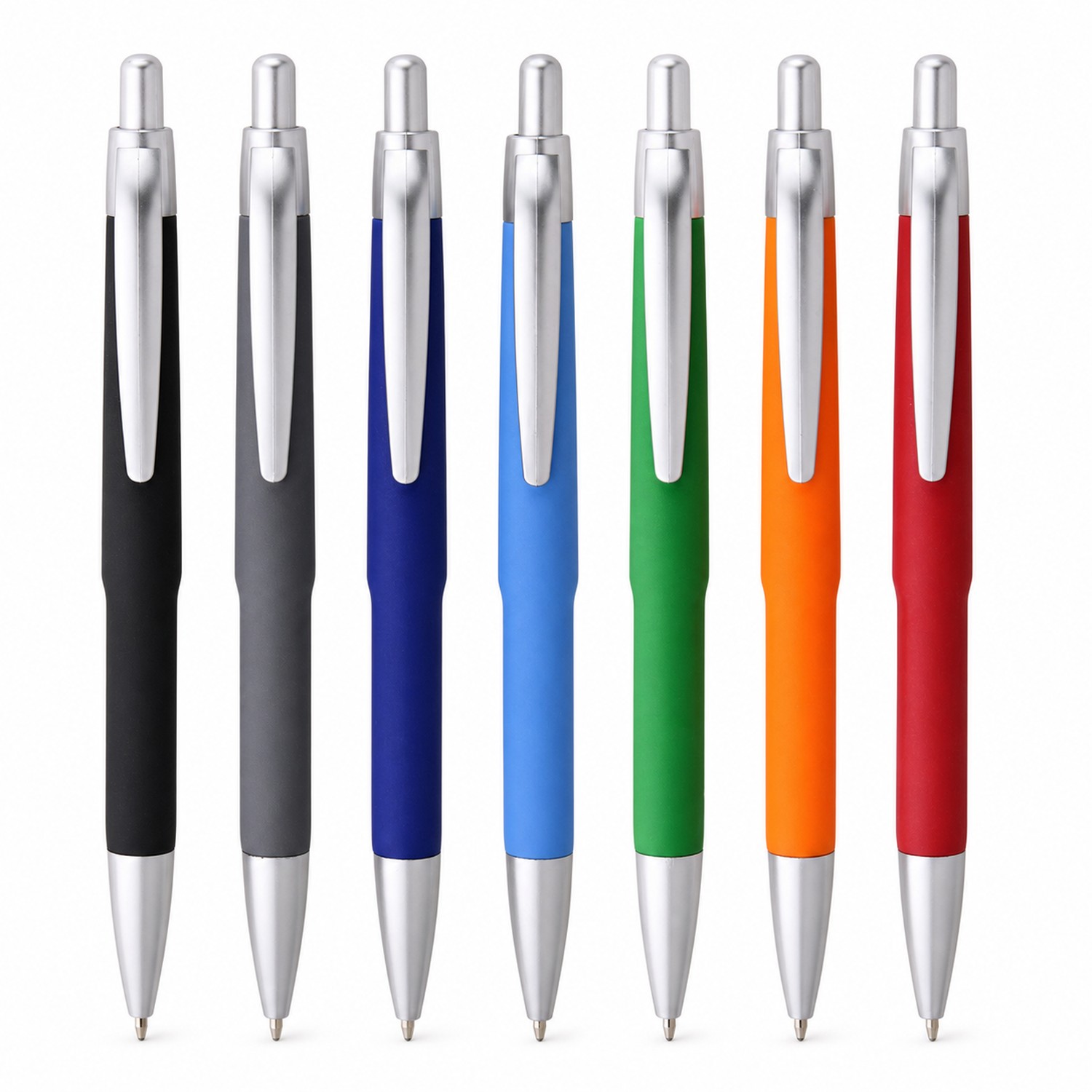 Plastic Metal Retractable Pen With Refills