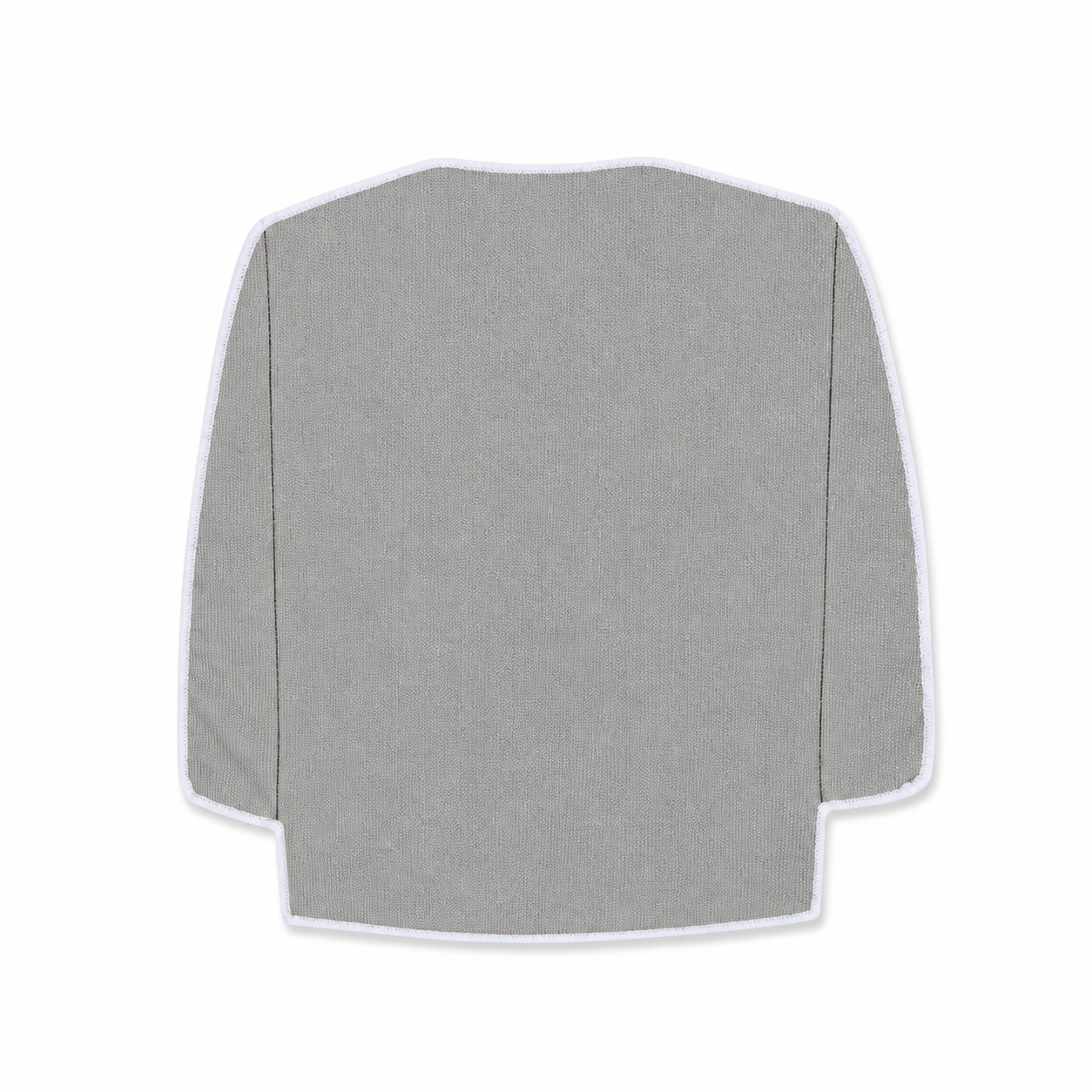 Jersey Shaped Microfiber Rally Towel — Nickel Silver