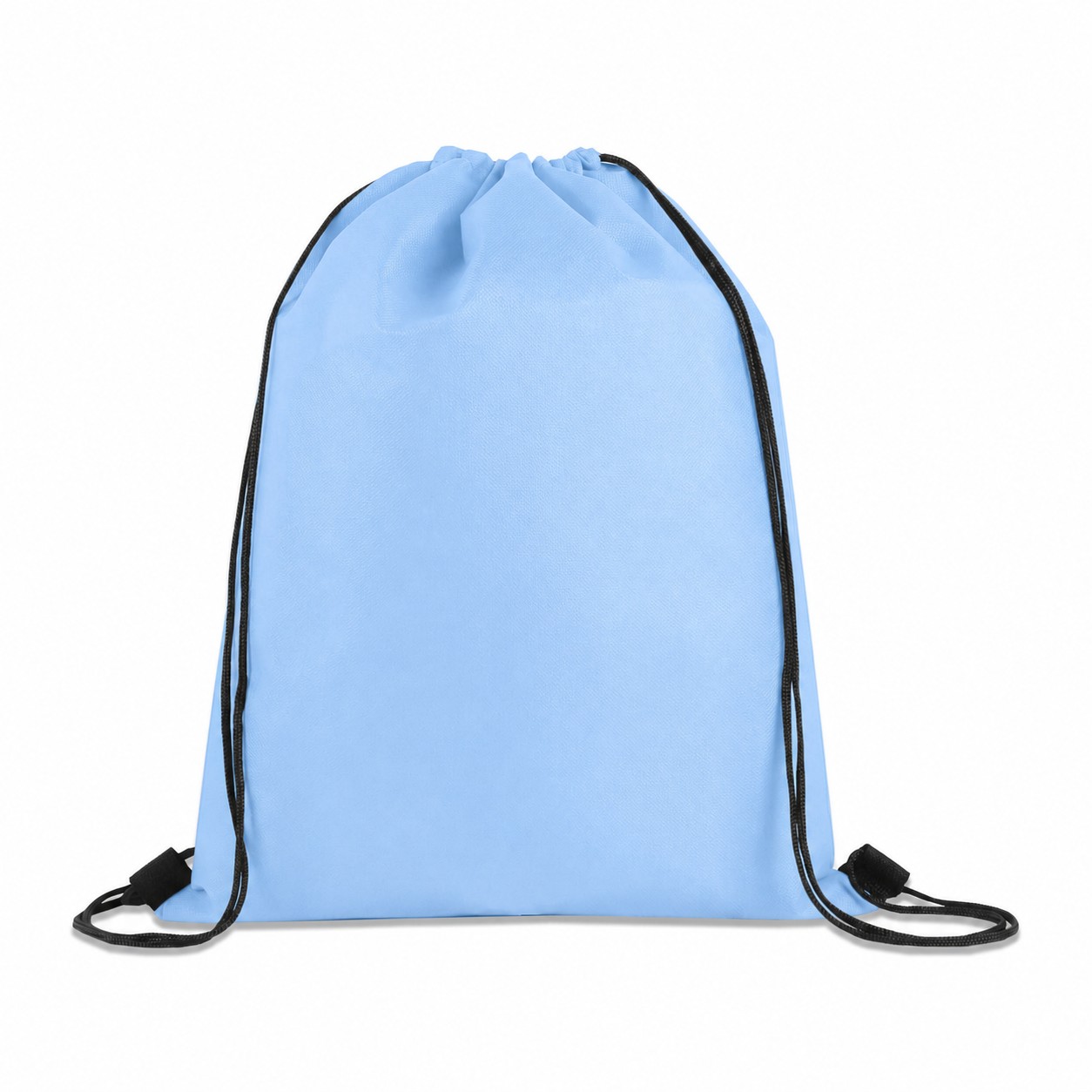 80GSM Non-Woven Drawstring Bag — Light Blue