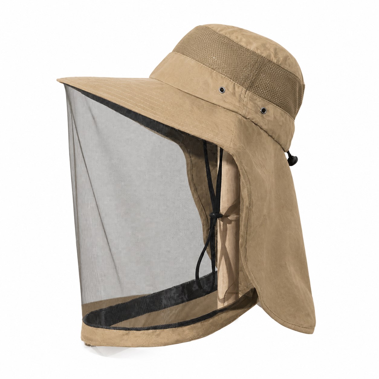 Polyester Camo Mesh Shield Hat — view 5