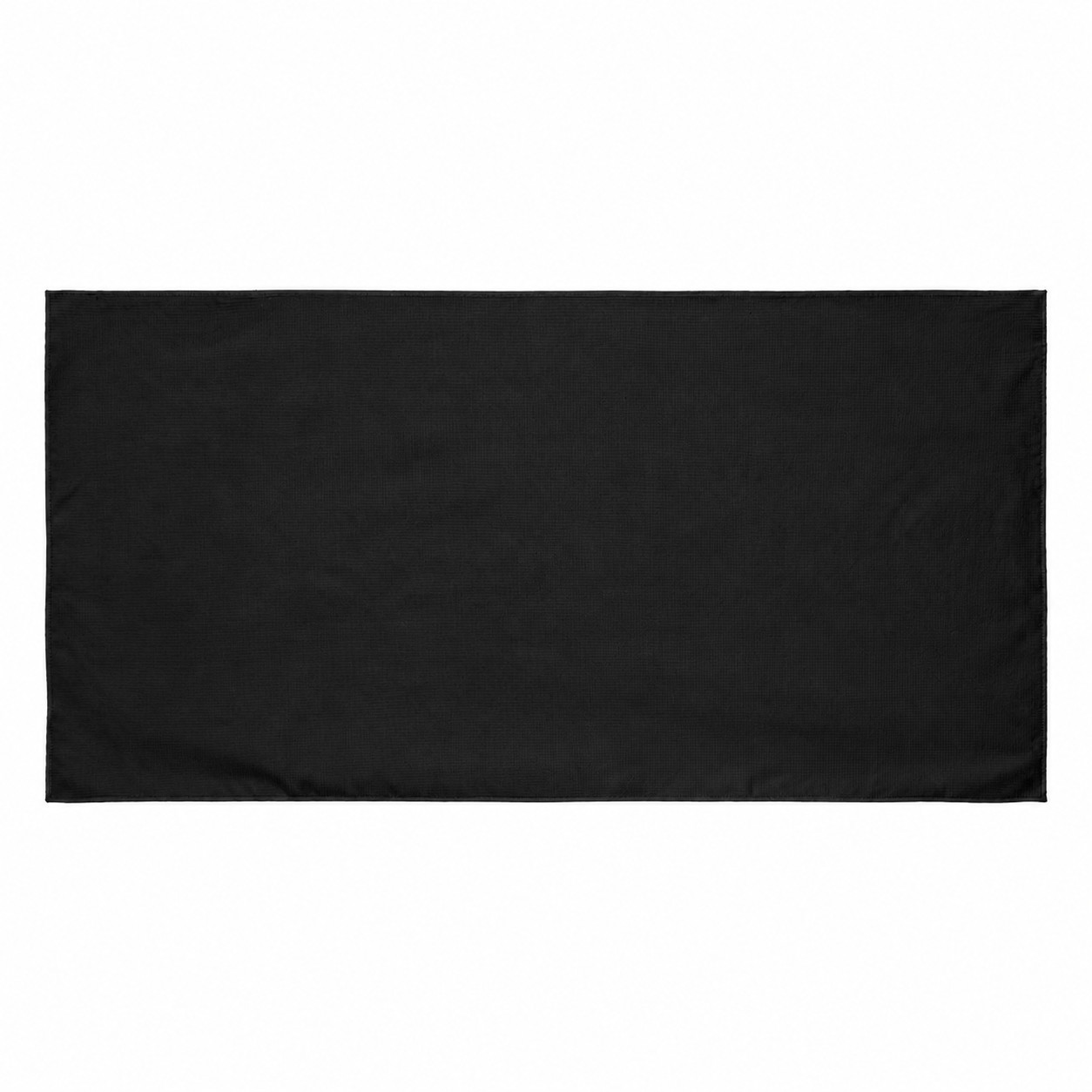 Waffle Weave Beach Towel — Black