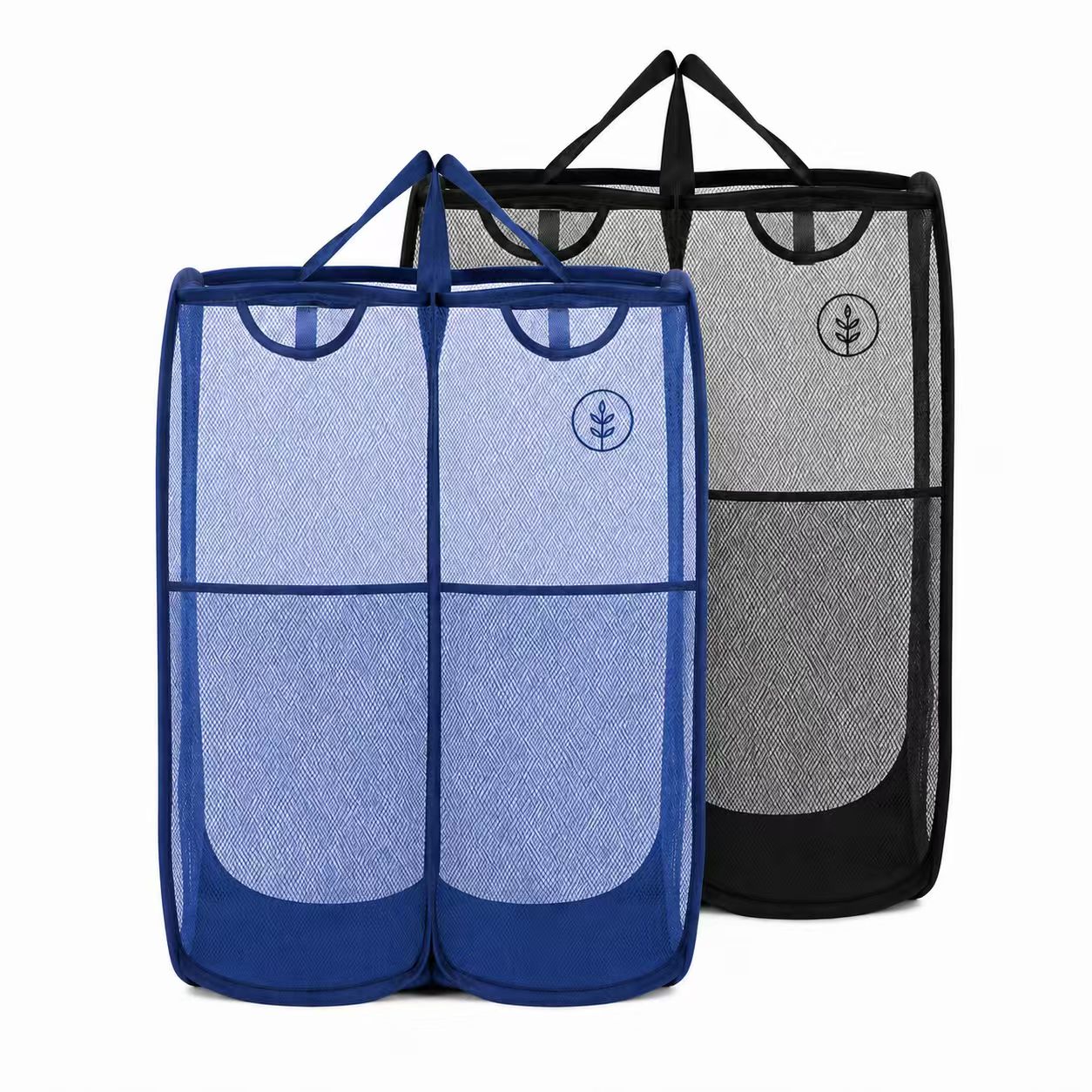 Collapsible Fabric Dual Compartment Storage Bin
