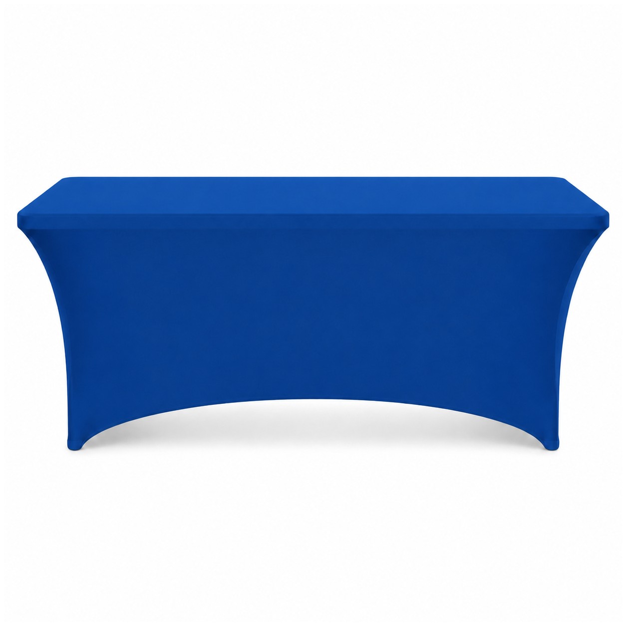 Four Foot Stretch Fitted Table Cover — Blue