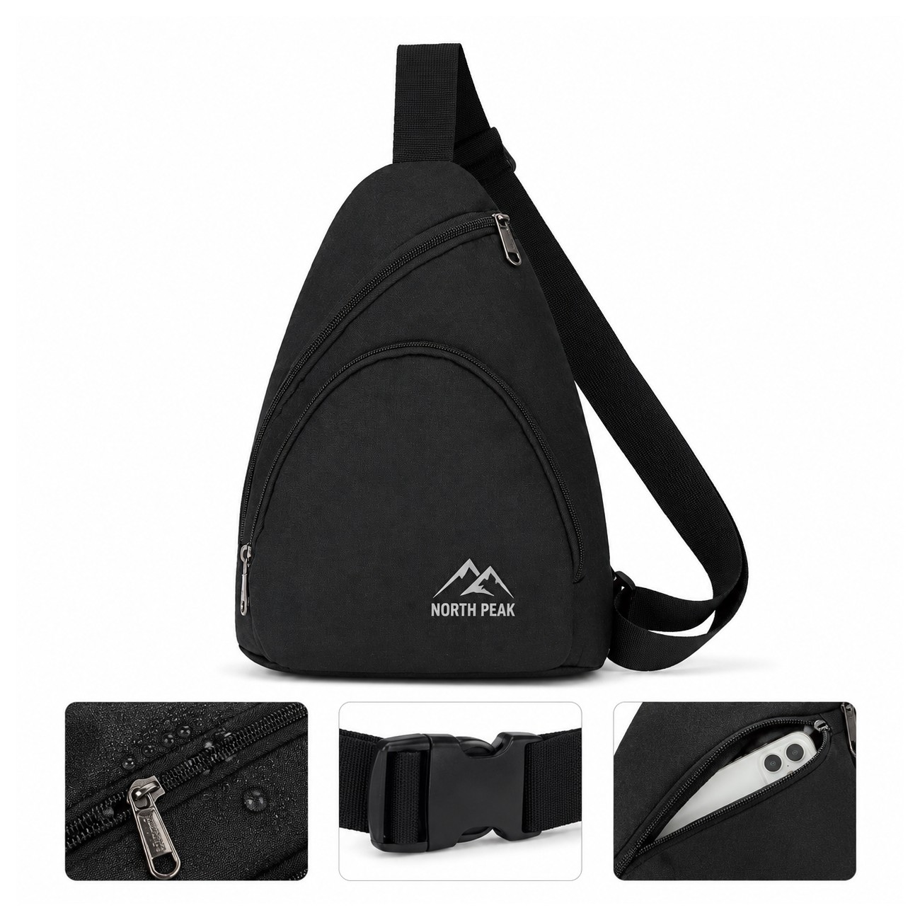 600D Waterproof Sling Backpack