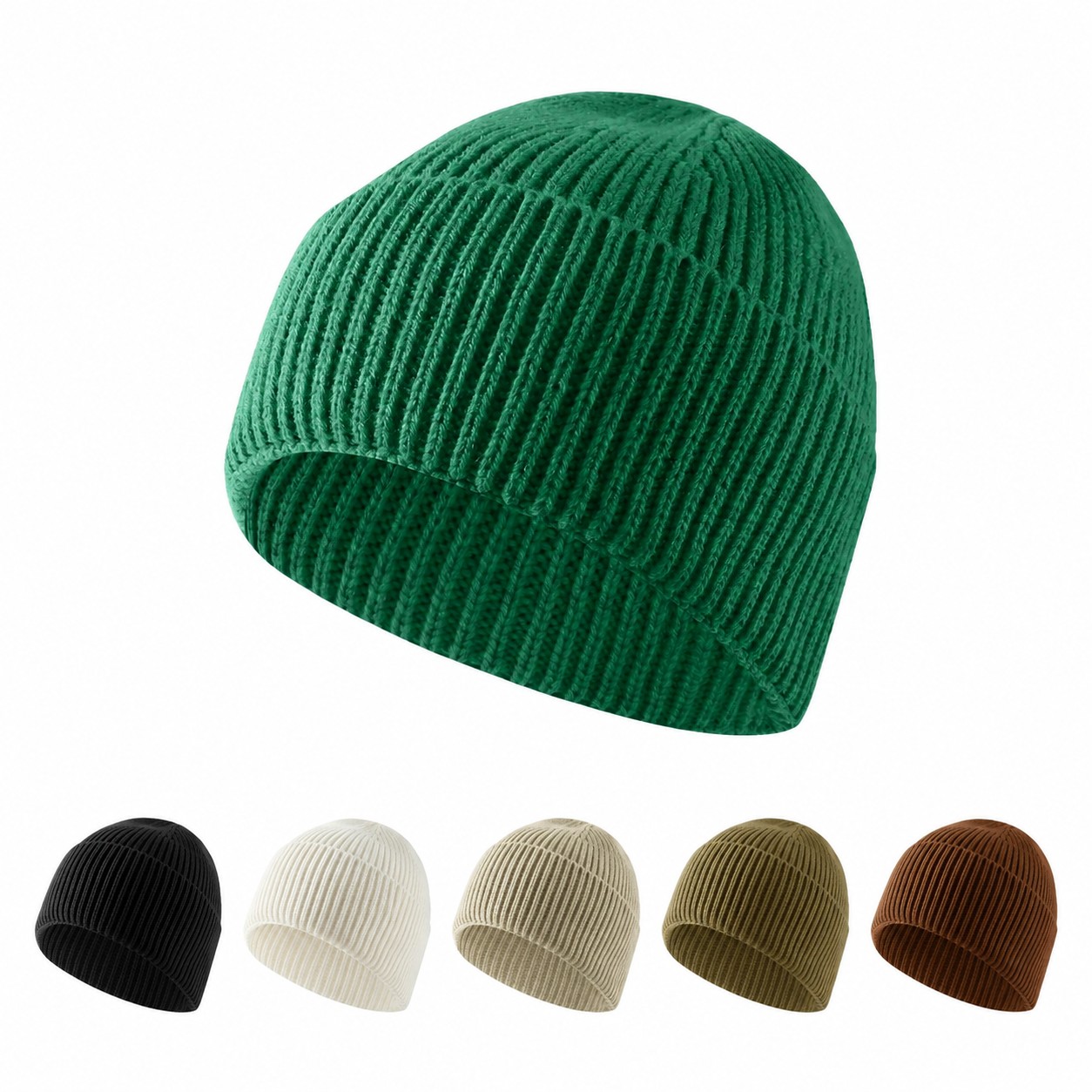 Fold Cuff Cashmere Beanie