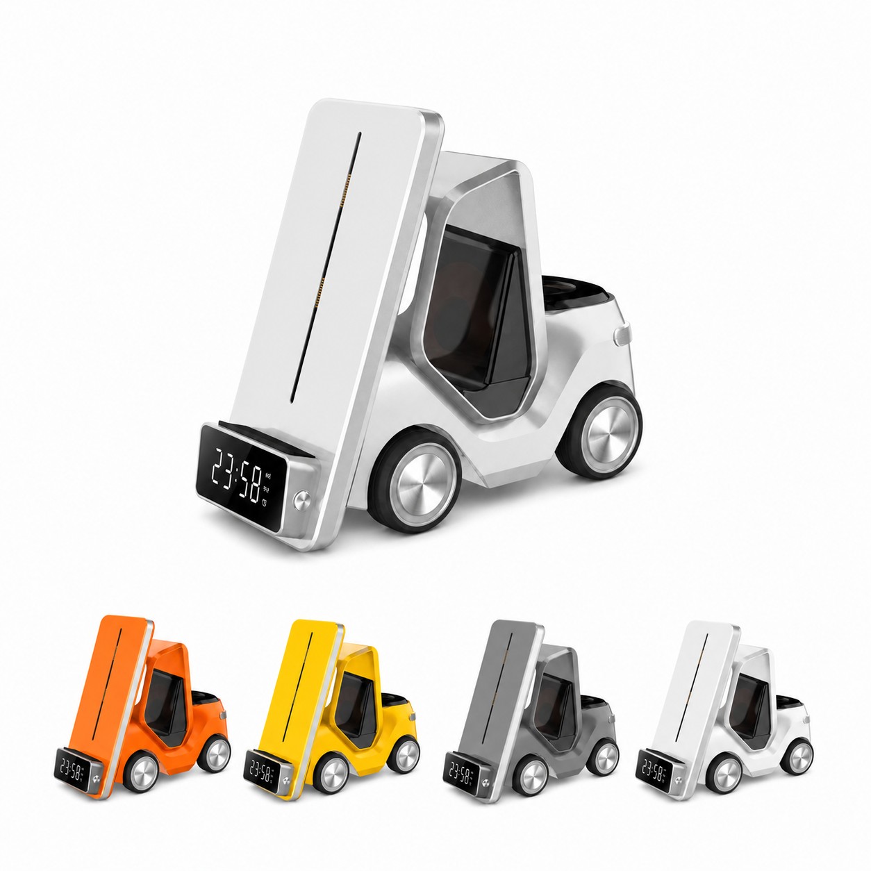 Forklift Shaped Wireless Charging Phone Holder