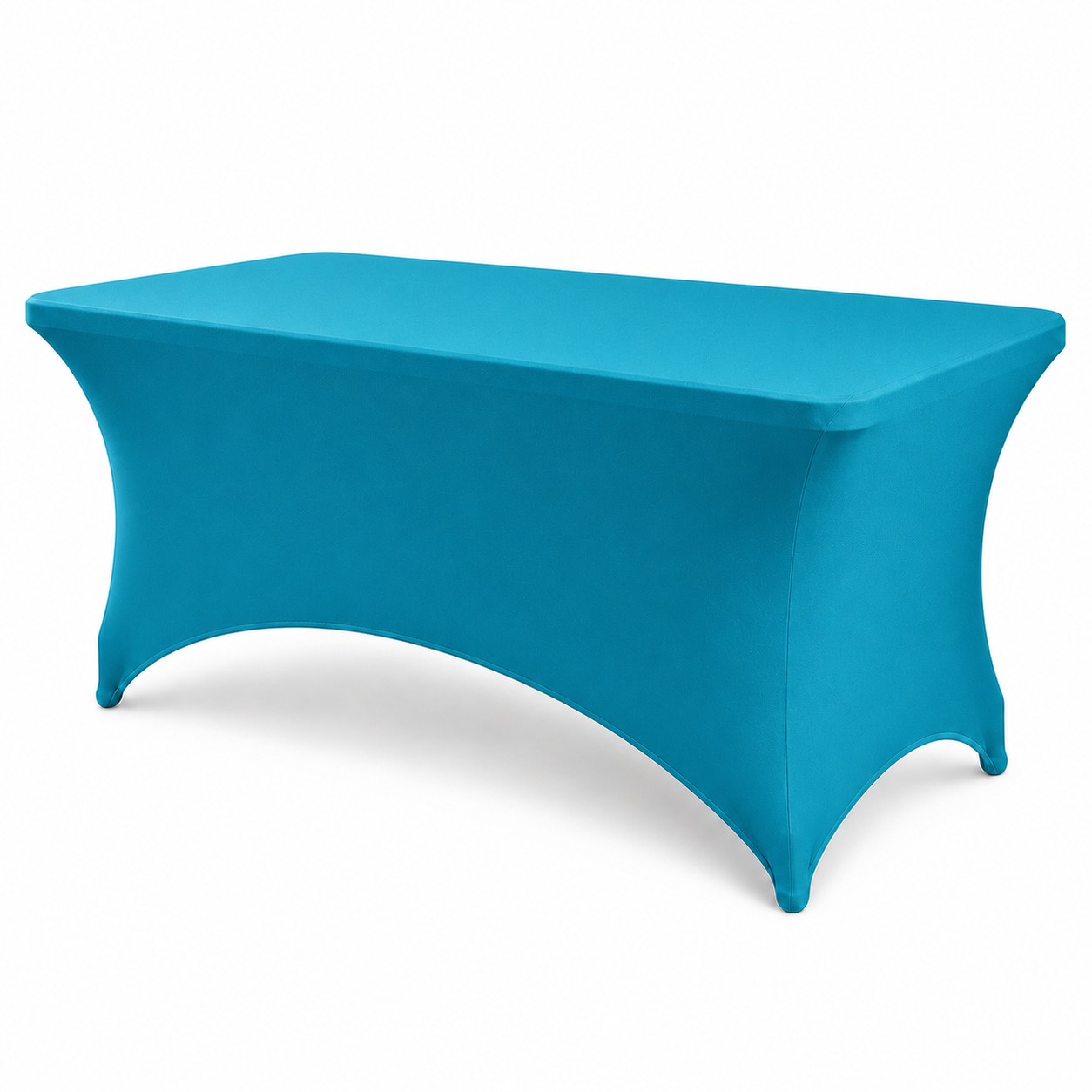 Fitted Spandex Event Tablecloth — Lake Blue