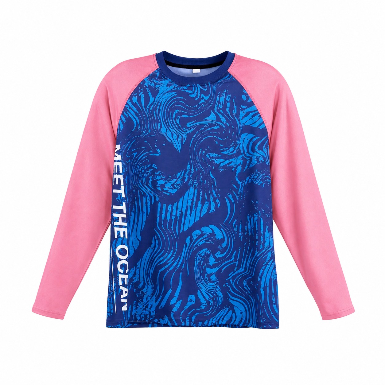 Unisex Long-Sleeve Fishing Shirt — Pink