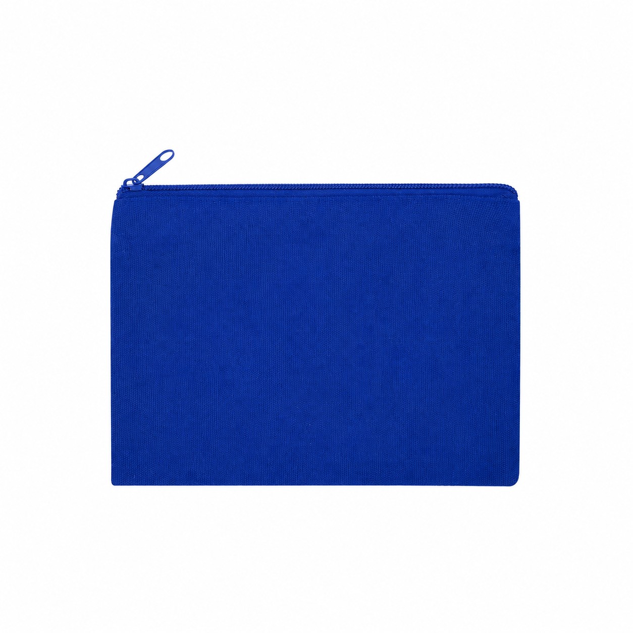 Cotton Solid Travel Pouch — Royal Blue
