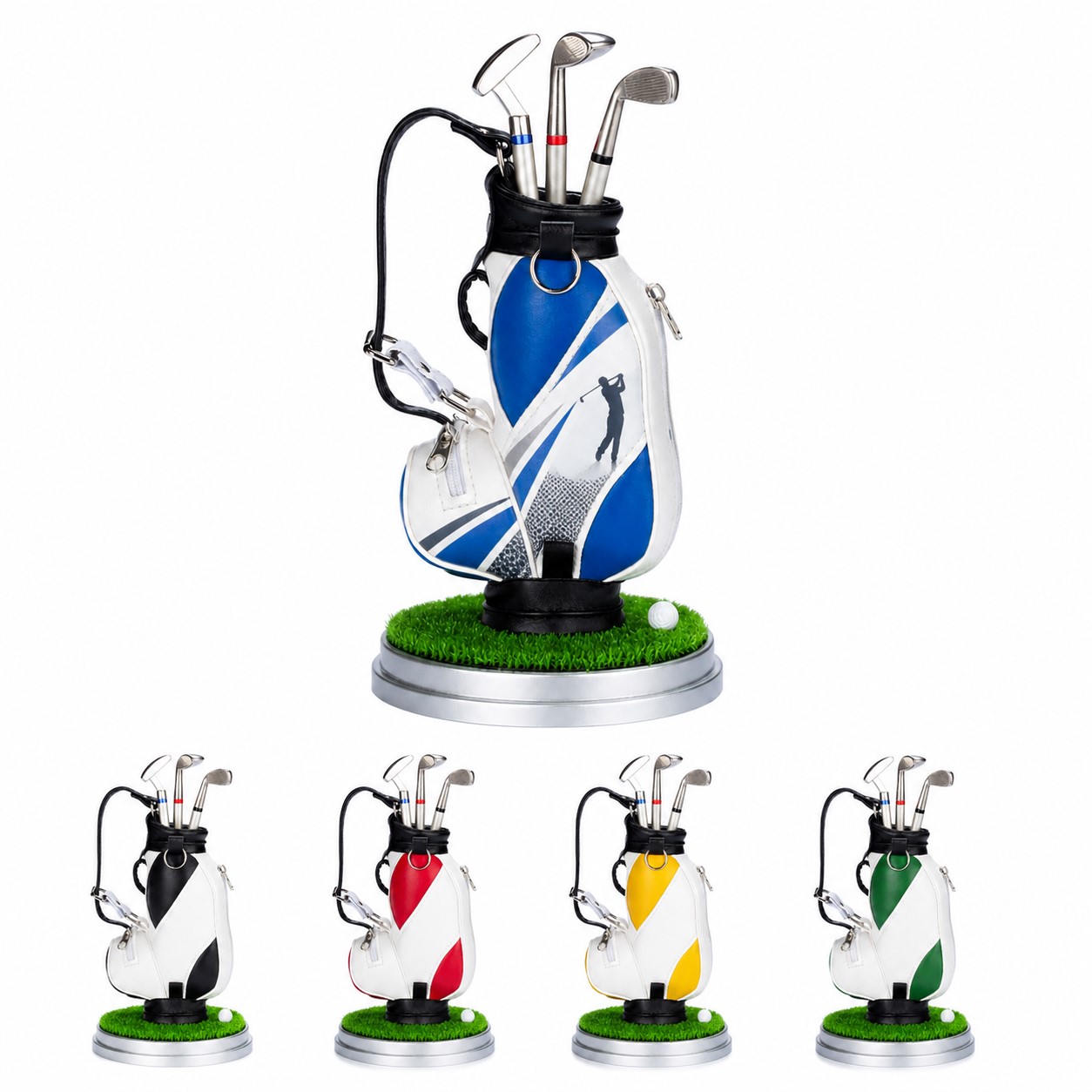 Golf Themed Plastic Pen Holder