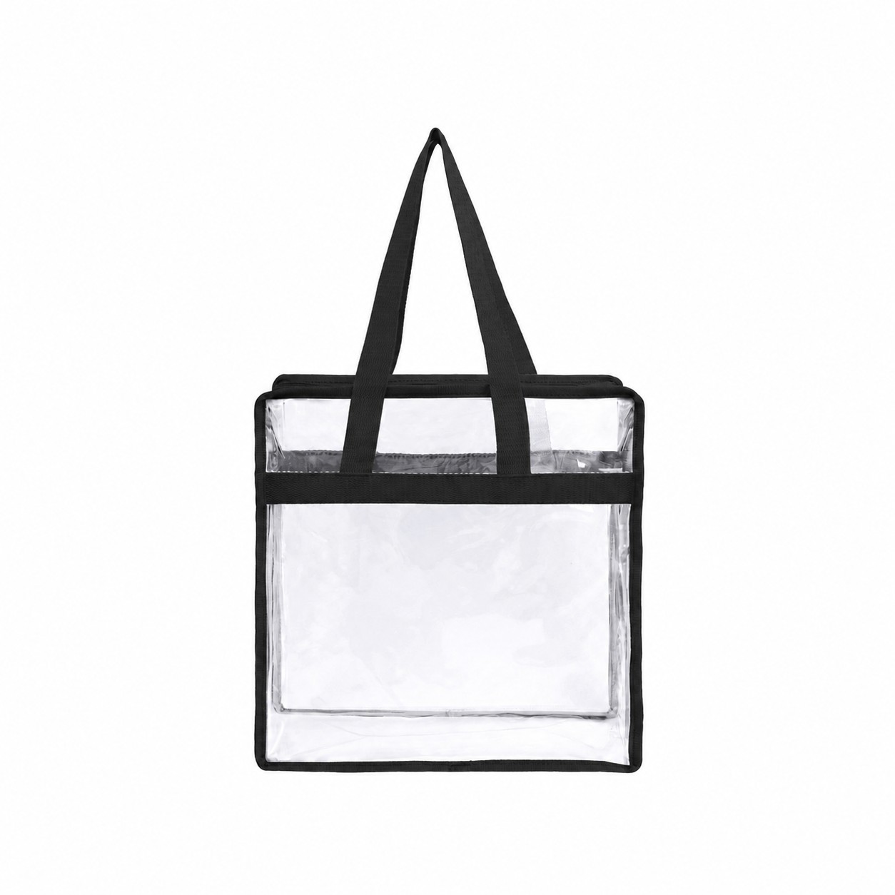 PVC And Polyester Tote Bag — Black