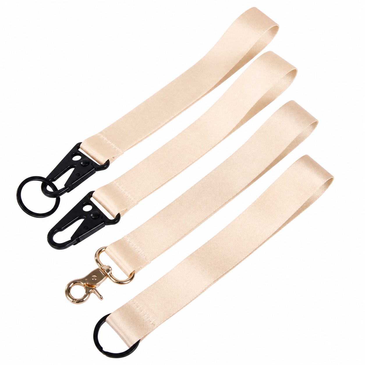 One-Inch Polyester Wrist Lanyard — Beige