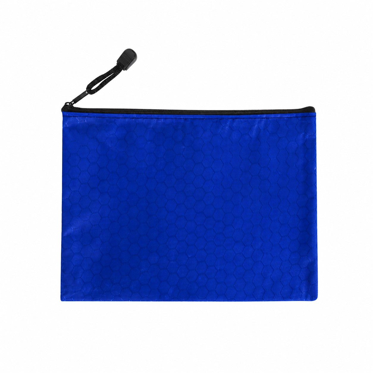 Zippered Storage Canvas Travel Pouch — Royal Blue