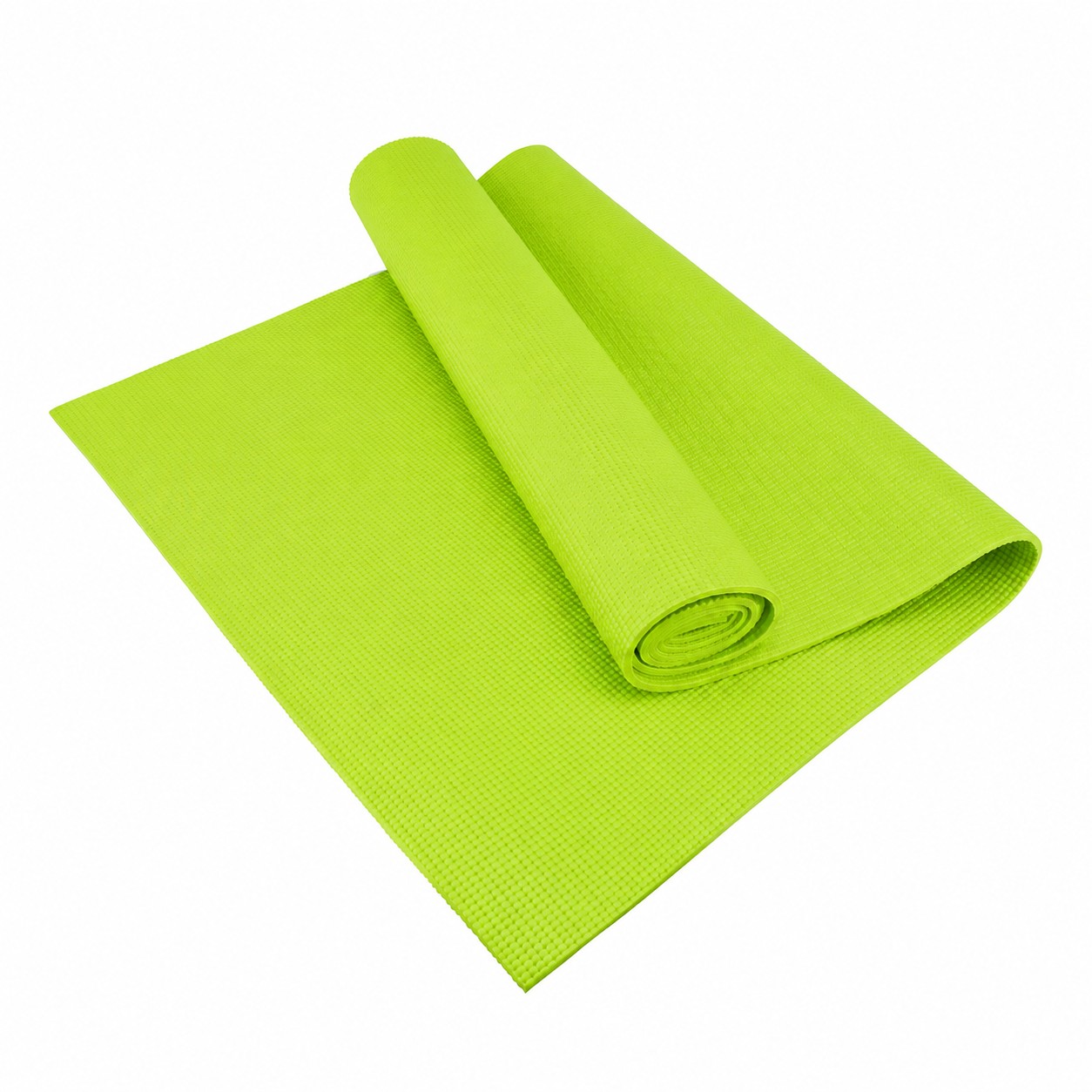 Full Length PVC Exercise Mat — Lime Green