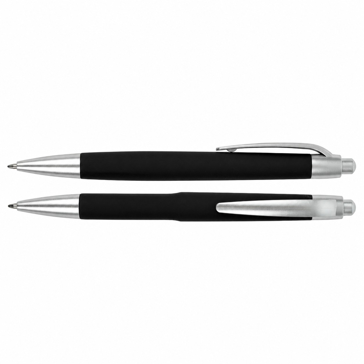 ABS Comfort Grip Ballpoint Pen — Black
