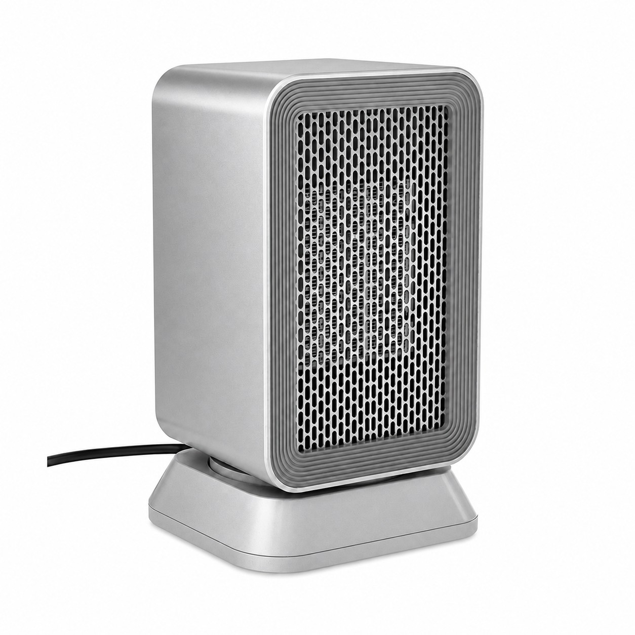 Timer Ceramic Space Heater — Silver
