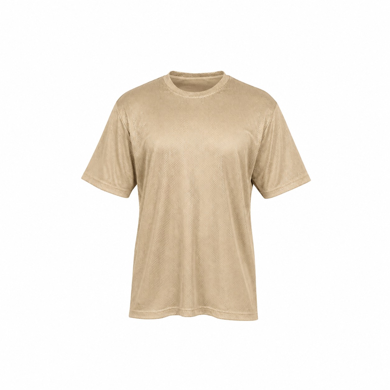 Men's Sublimated Camouflage Polyester Performance T-Shirt — Tan Beige