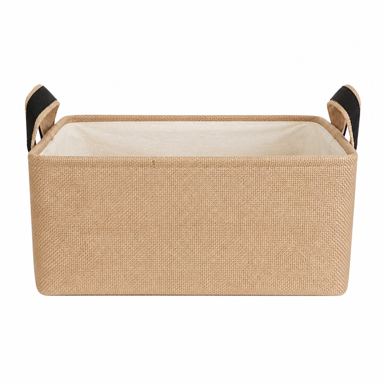 Collapsible Polypropylene Storage Basket With Side Handles — view 2