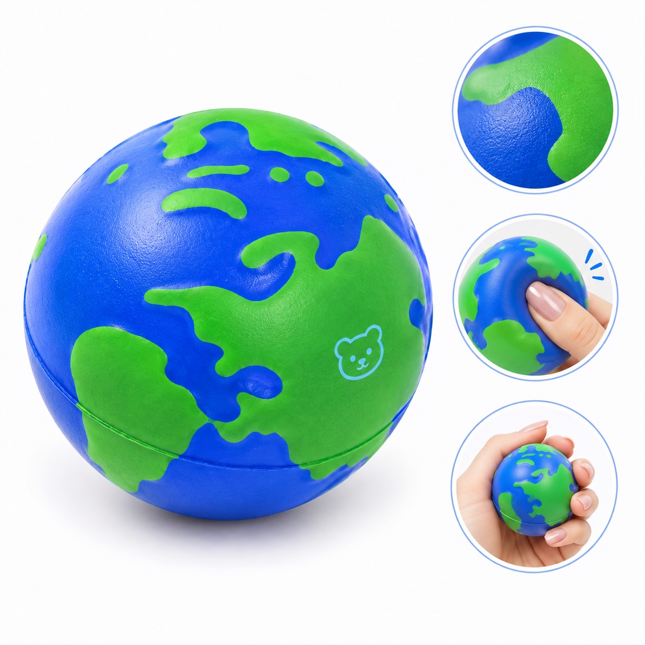Earth Slow Rising PU Foam Stress Toy