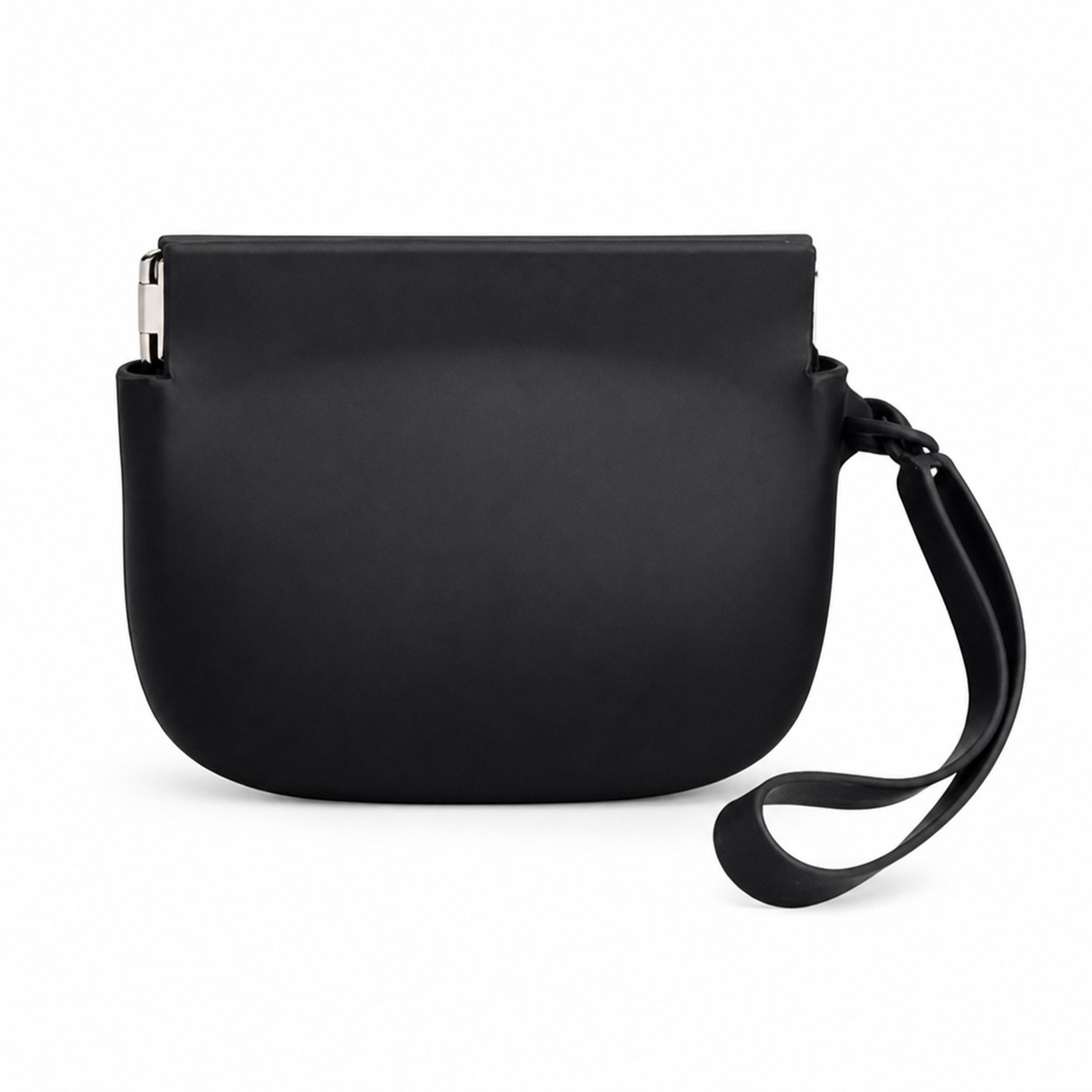 Silicone Spring Closure Coin Pouch With Strap — view 2