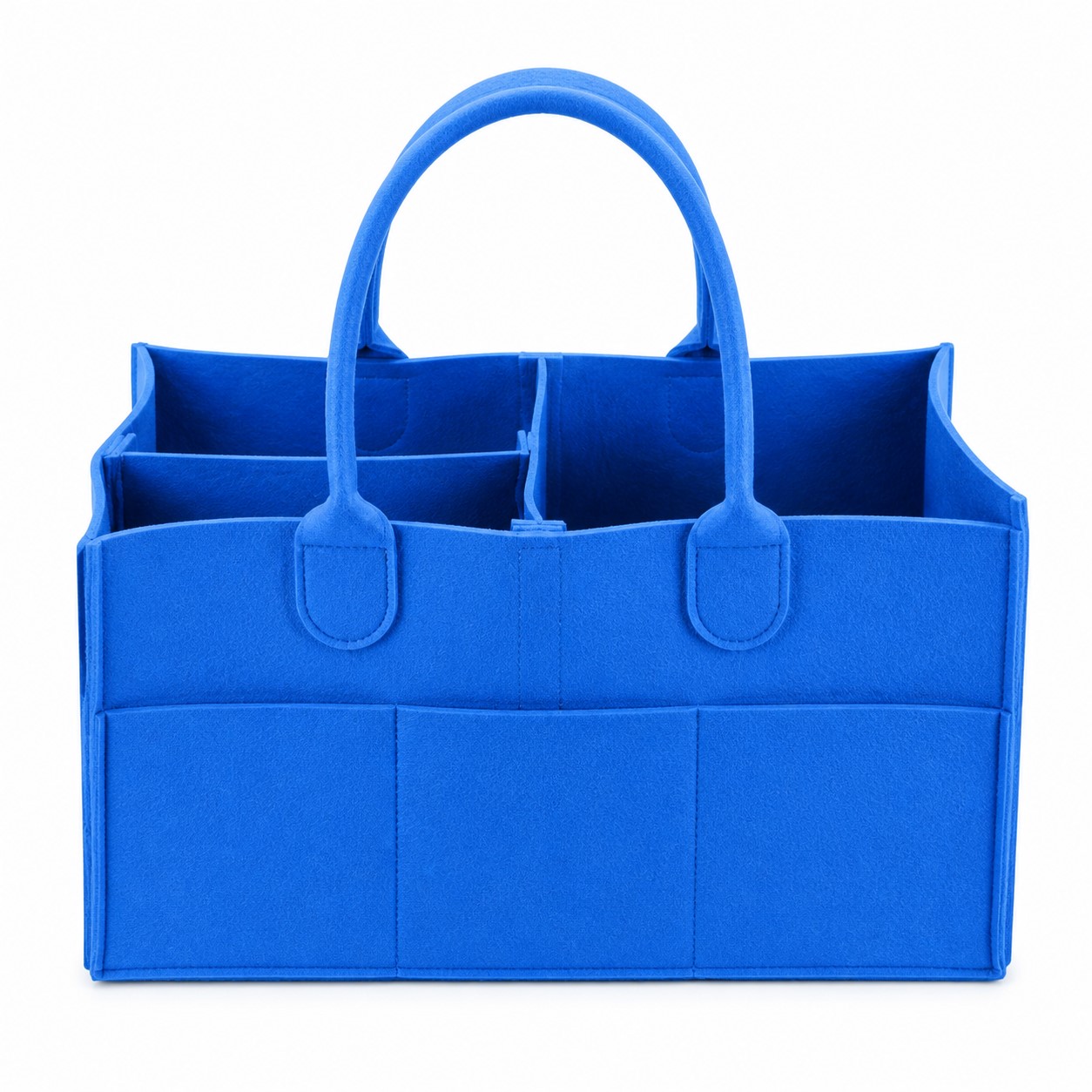 Handled Felt Baby Diaper Caddy Bag — view 2