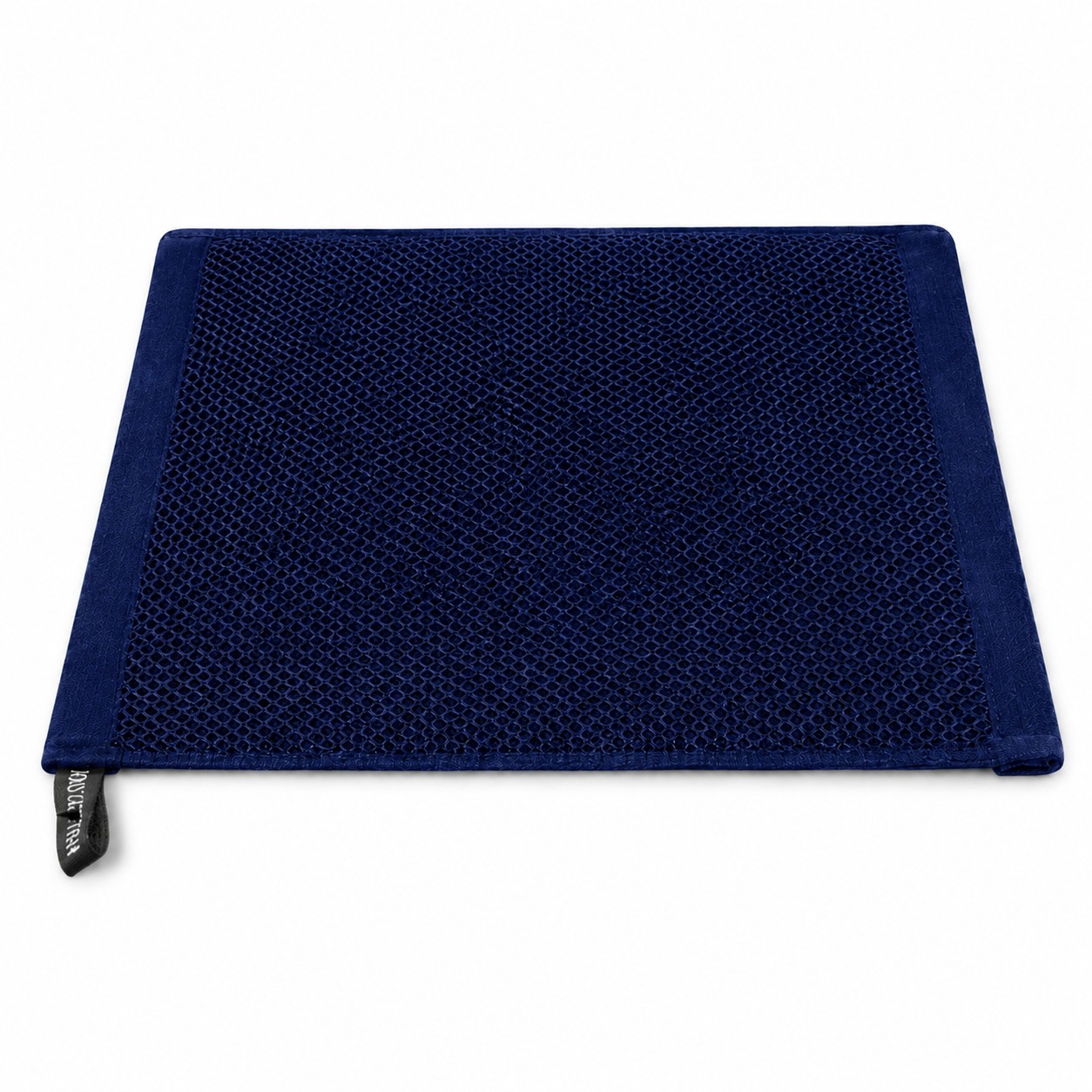 Square Cotton Kitchen Dish Towel — Dark Blue