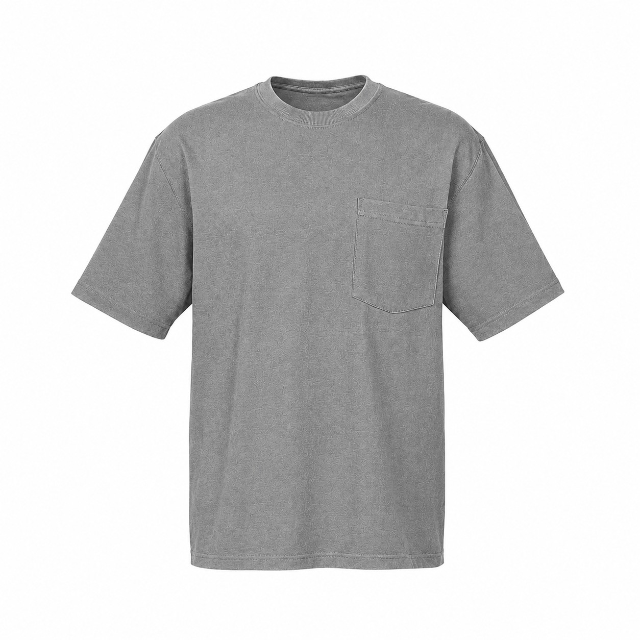 Workwear Cotton Pocket T Shirt — Gray