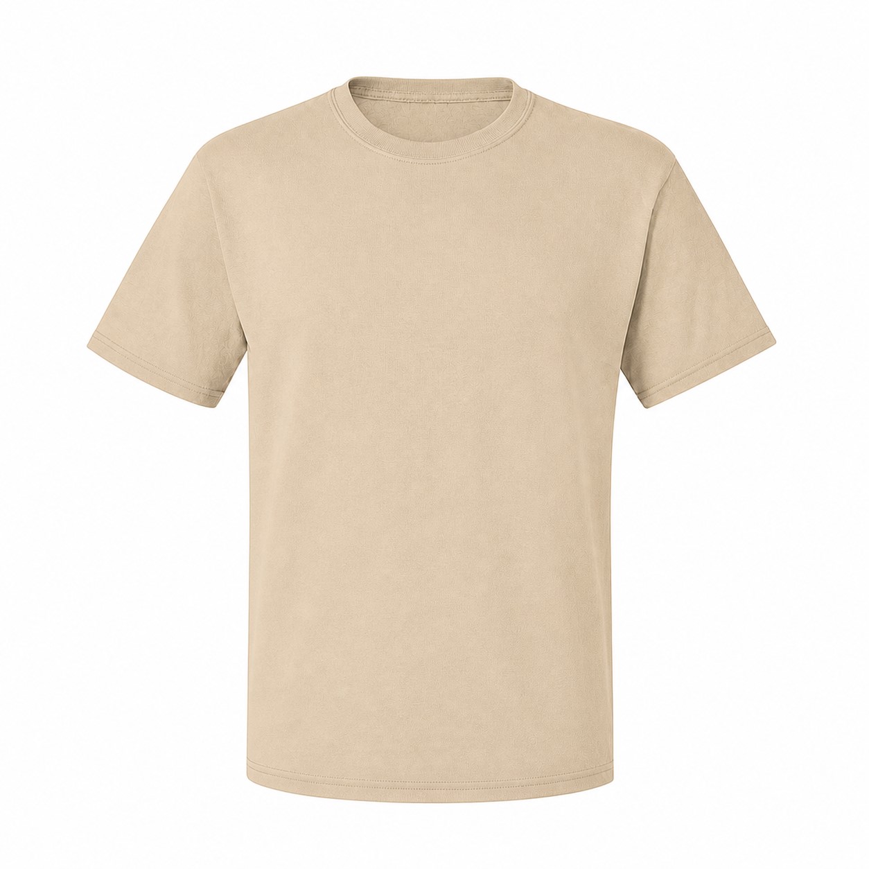 Cotton Polyester Moisture-Wicking T-Shirt — Beige