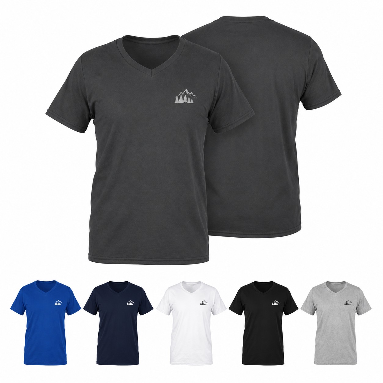 Soft Cotton V Neck T Shirt