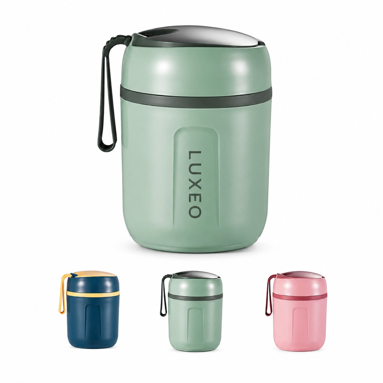 Sixteen Ounce Insulated Lunch Jar With Strap