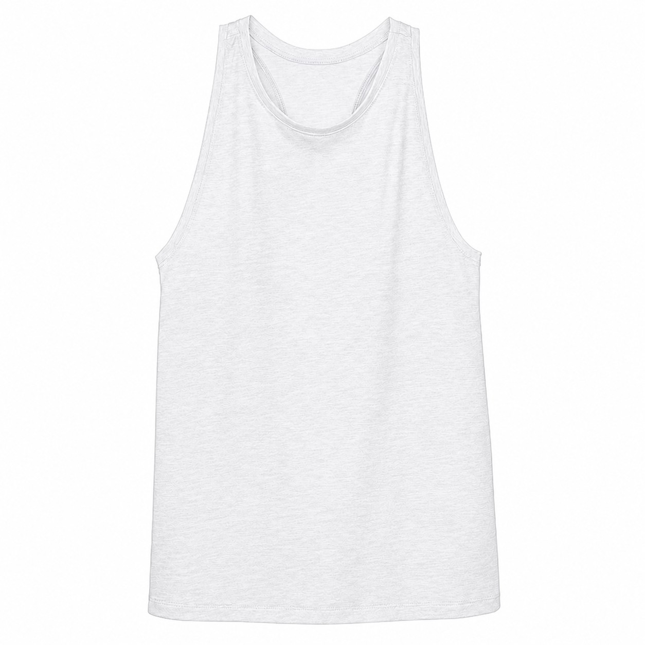 Ladies Tri Blend Racerback Tank — White