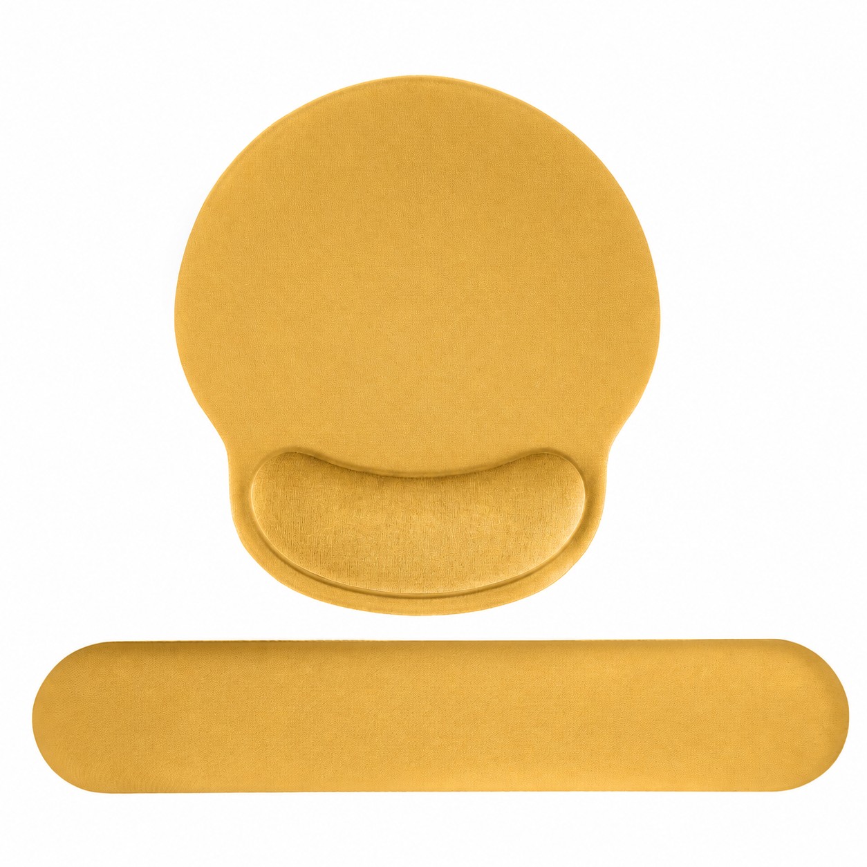 Ergonomic Mouse Pad Wrist Rest Set — Gold