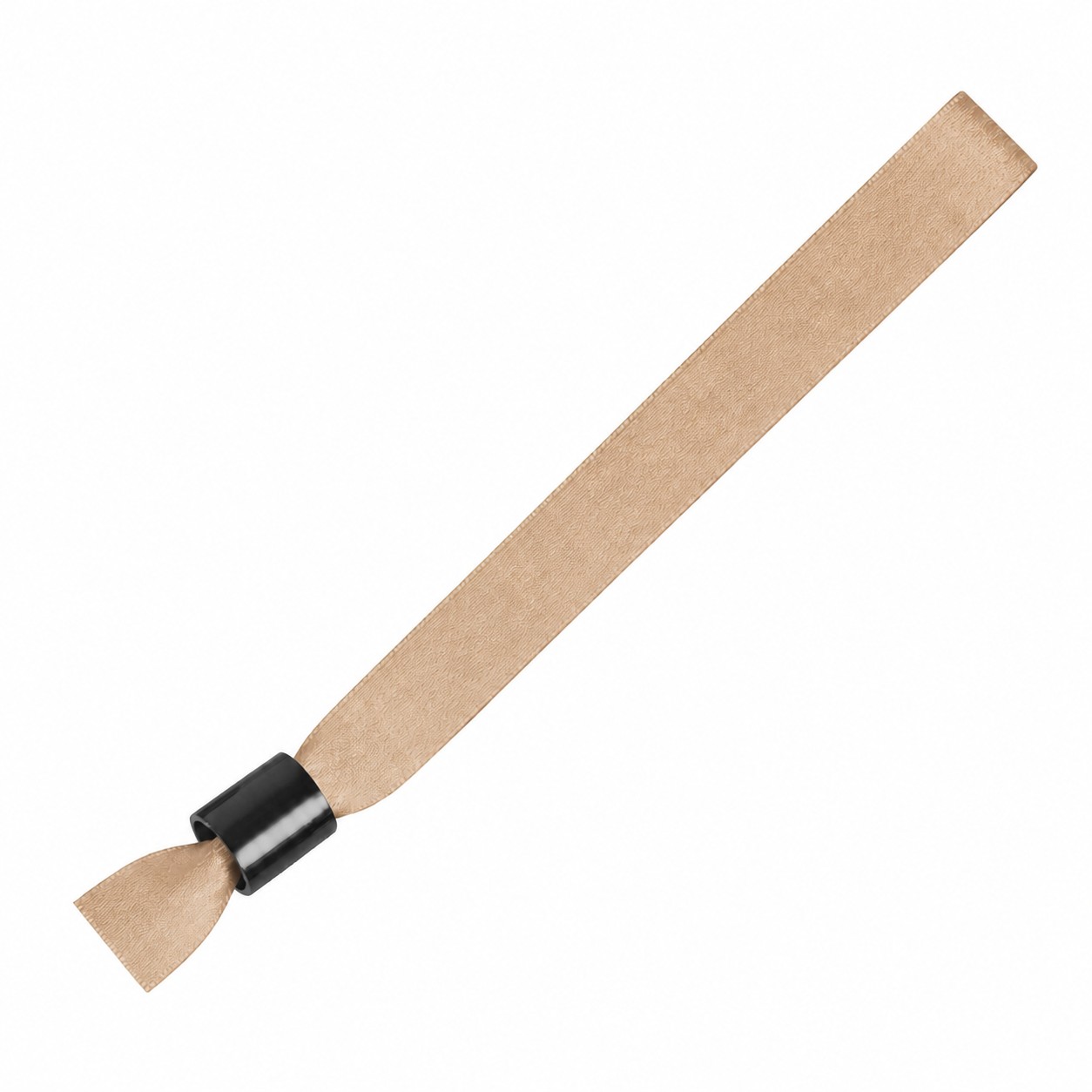Polyester Locking Event Wristband — Tan Beige