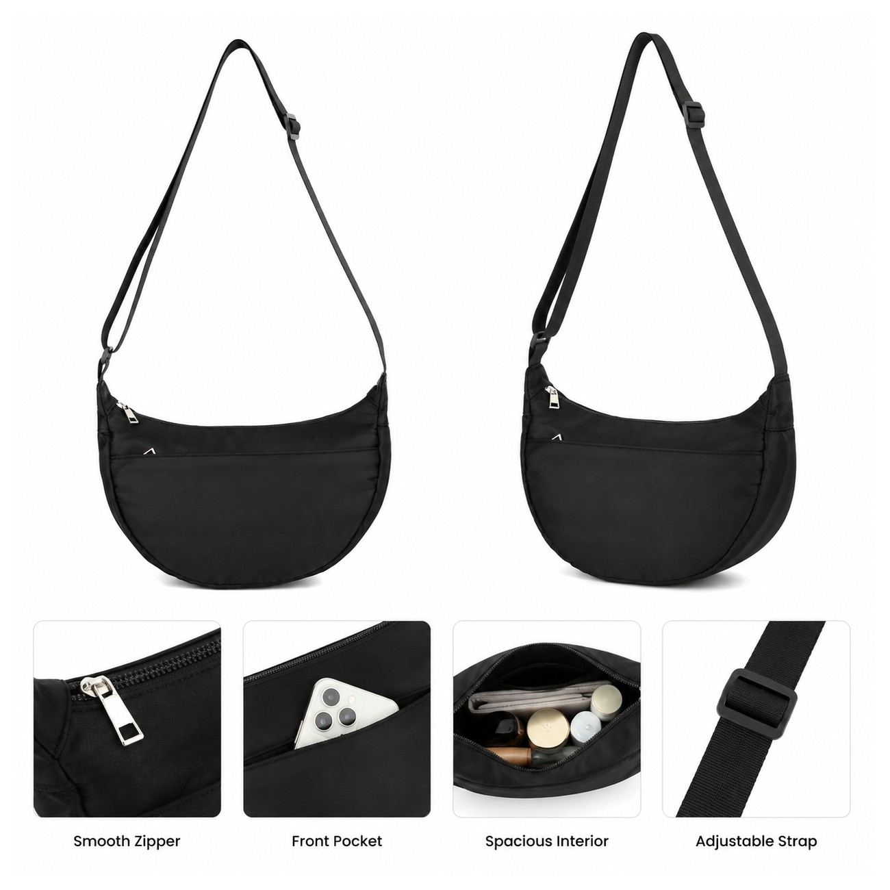 Nylon Zippered Storage Carry Bag
