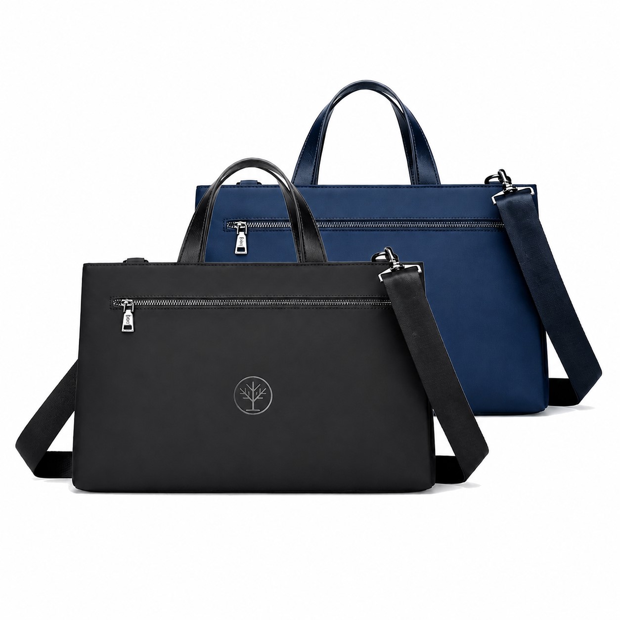Polyester Laptop Messenger Bag With Dual Handles — view 1